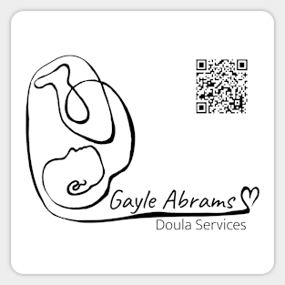 Gayle Abrams Doula Services QR Sticker